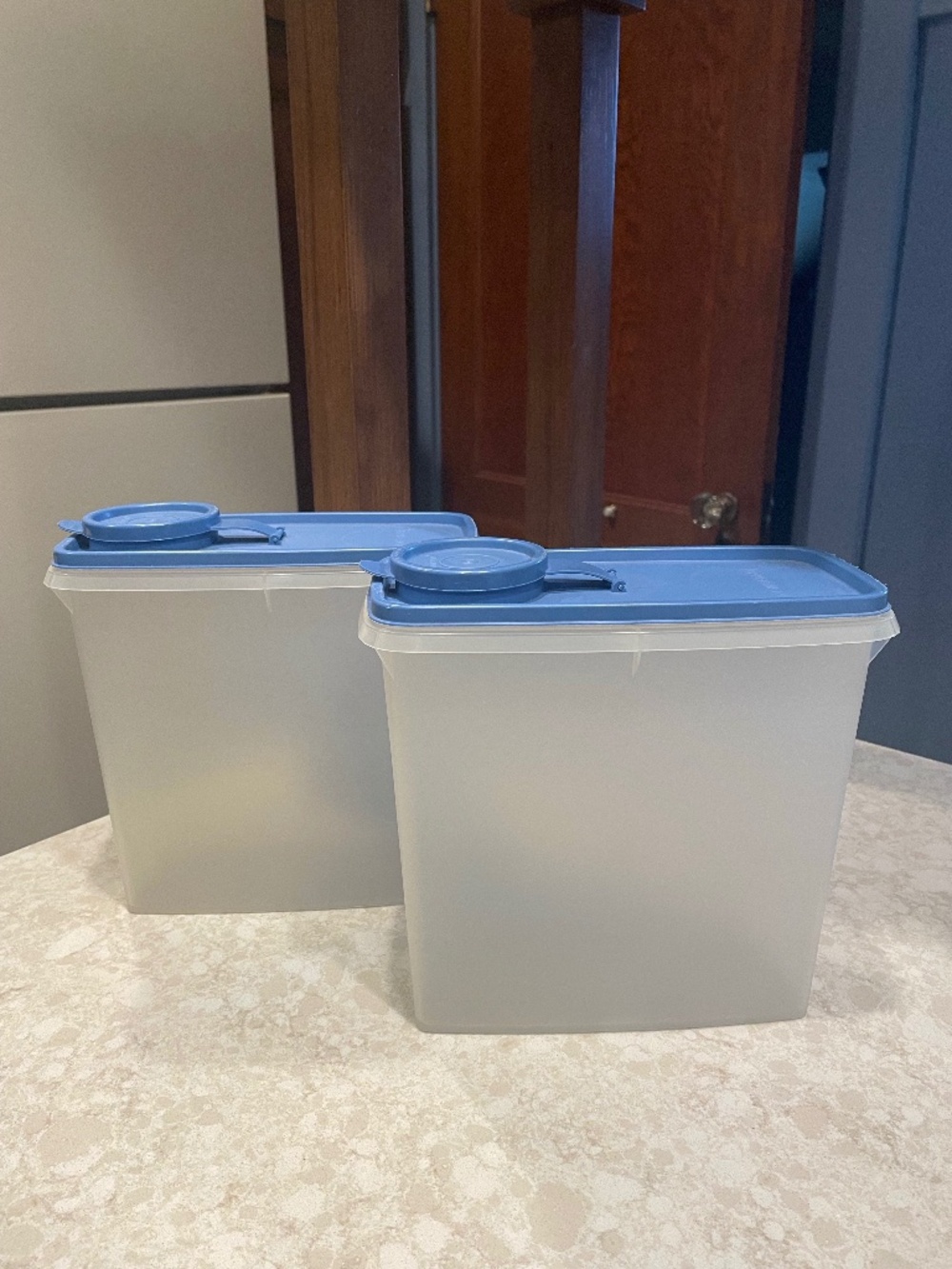 Vintage Tupperware storage for cereal/snacks/ set of 2